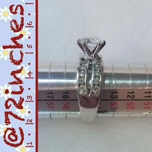 2 Carat CZ Solitaire Split Band Travel Ring